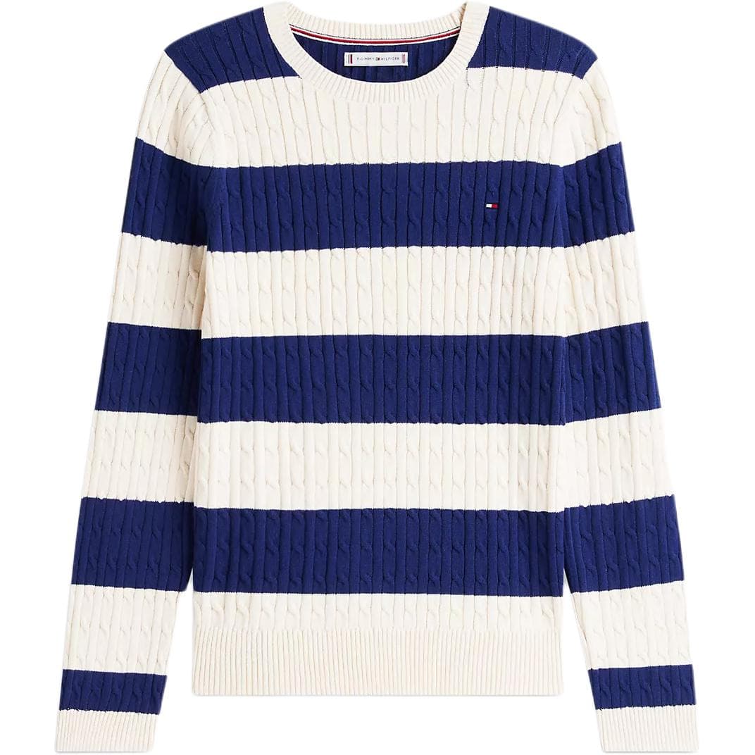 Кардиган Tommy Hilfiger Темно-синие Экрю Женские Свитера - изображение 1