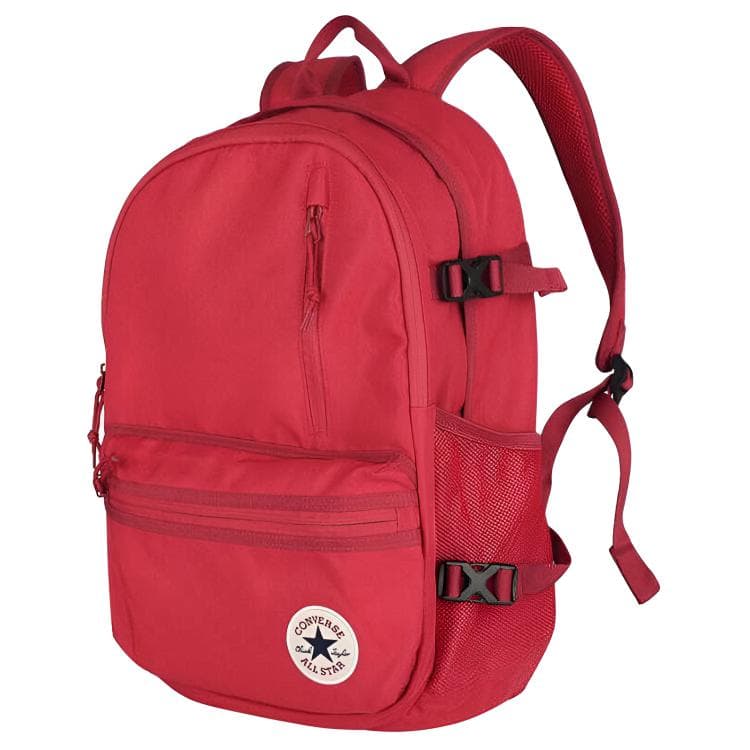 Рюкзак Converse Straight Edge Минималистичный 27L Полиэстер Рюкзак Унисекс Парный Ярко-красный - изображение 2