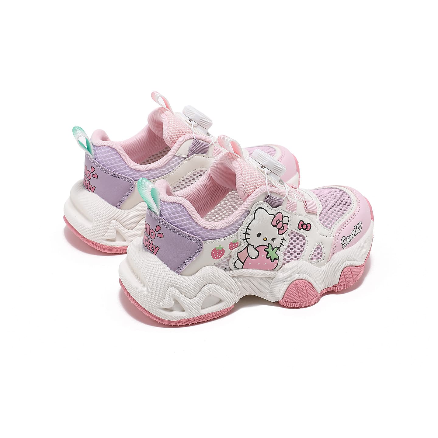 Sanrio x Hello Kitty Синтетическая кожа текстиль дышащая амортизация и легкость низкий топ детская туристическая обувь - изображение 5