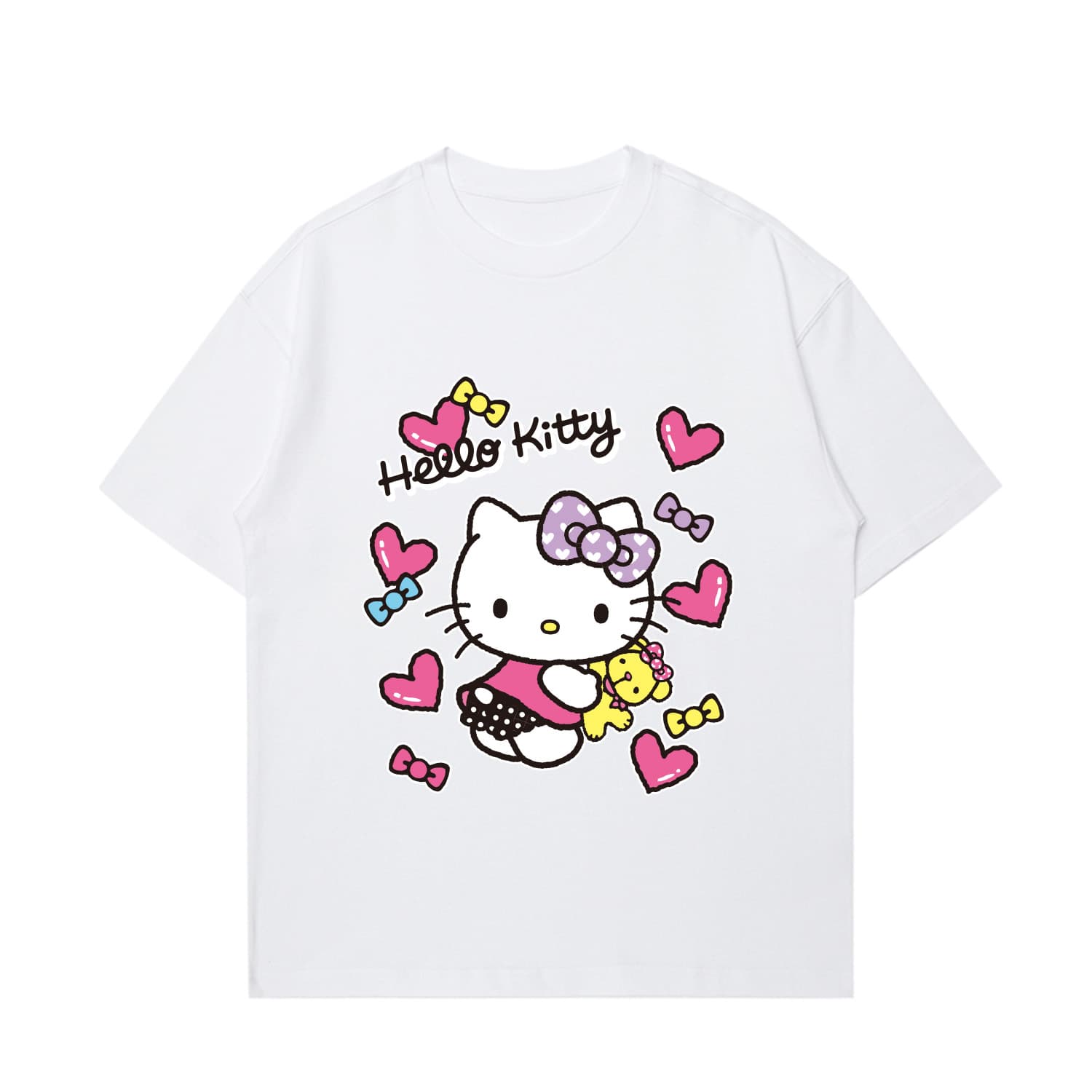 Футболка Sanrio x Hello Kitty Летняя футболка с рукавом-кидалом для женщин - изображение 1