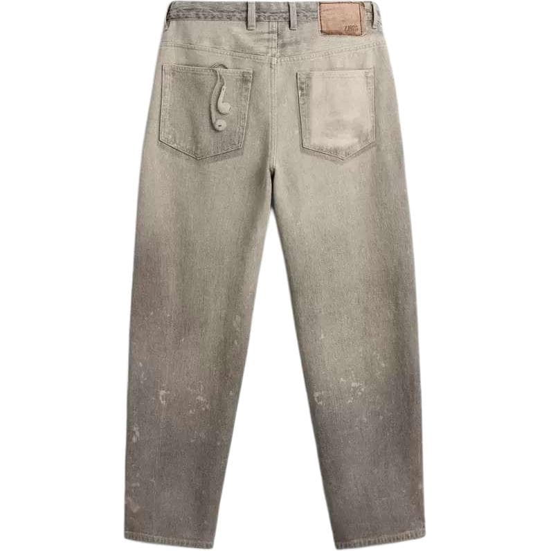 Штаны ZARA Ice White Men's Jeans ZARA Ледяные Белые Мужские Джинсы - изображение 2