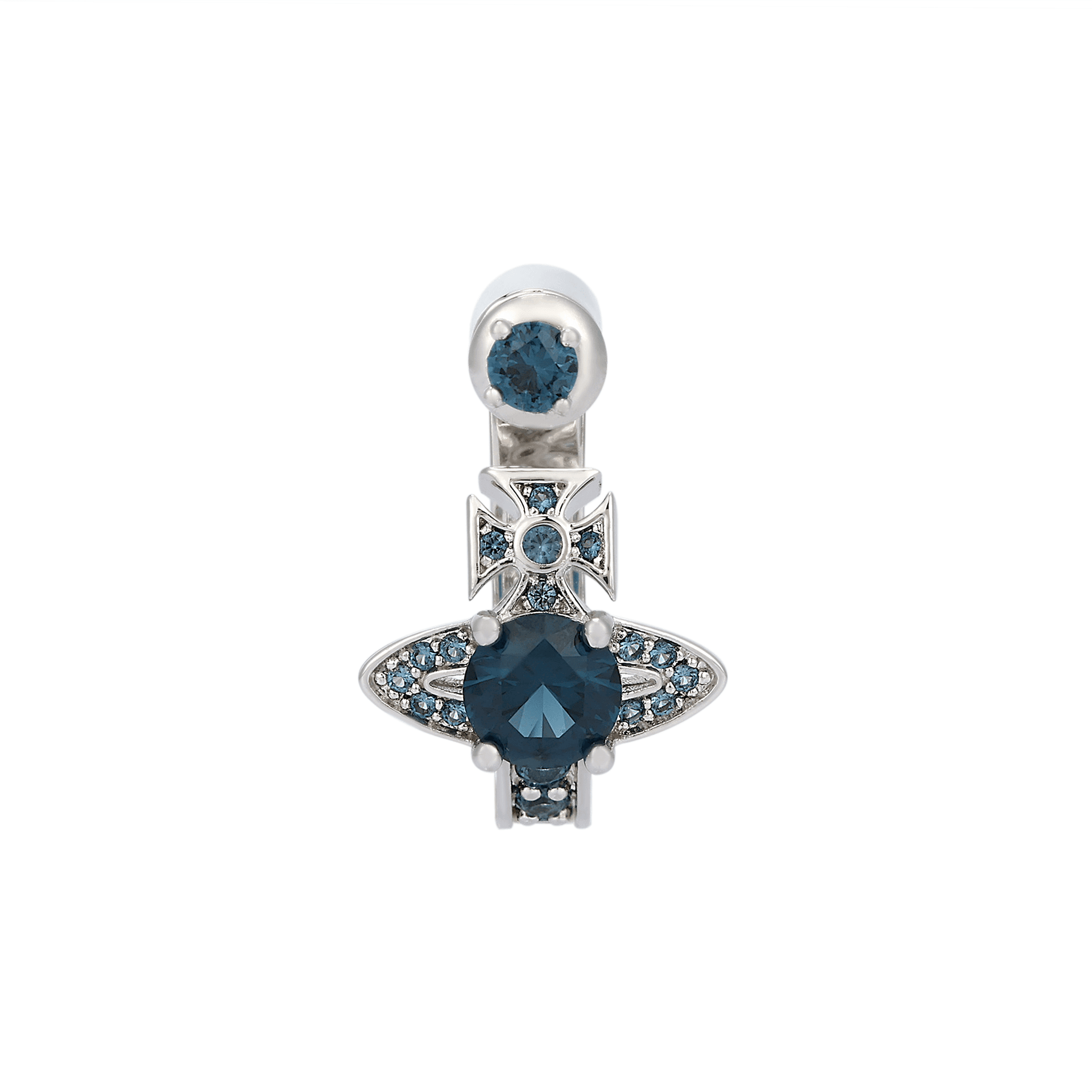 Серьги Серьги Vivienne Westwood Brass Stud женские серебряный цвет ночного моря - изображение 2