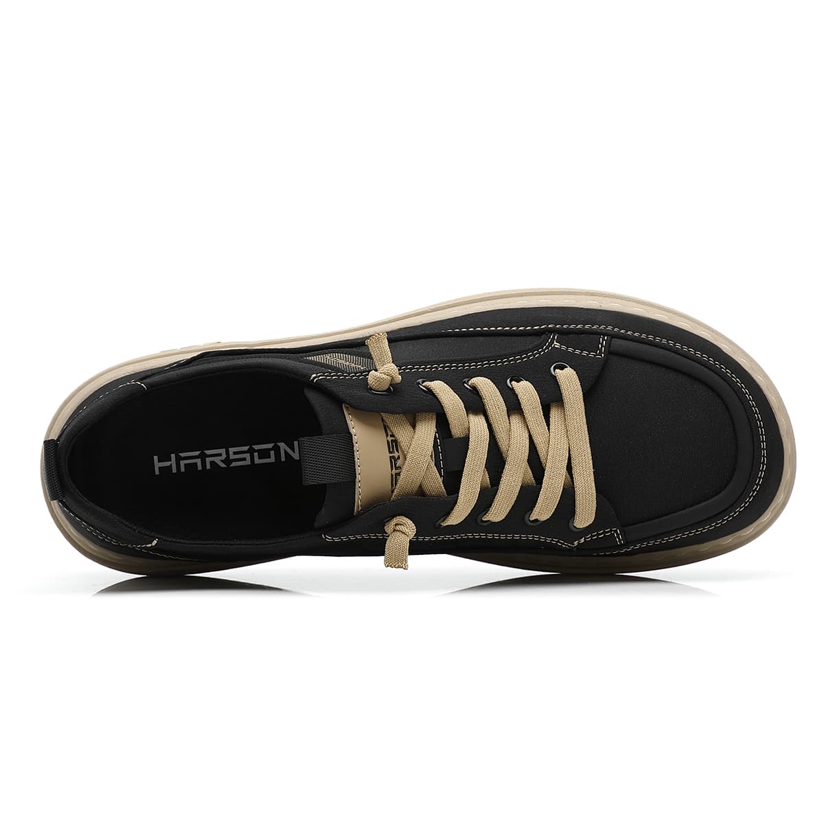 Кеды HARSON Low Top Canvas Shoes Мужские Черные - изображение 3
