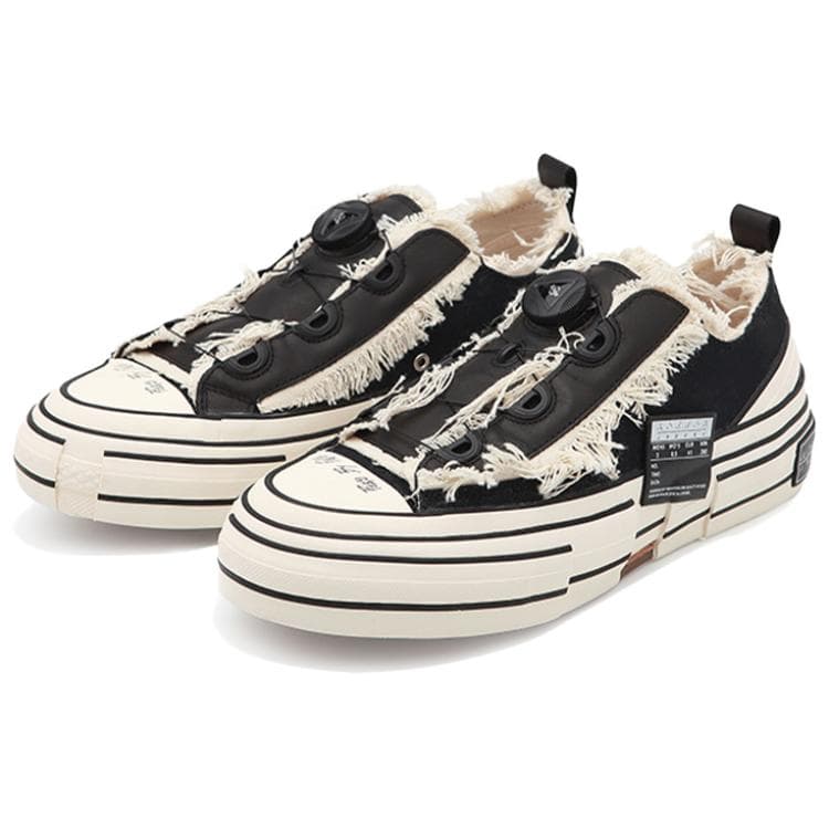 Кроссовки XVESSEL X Yohji Yamamoto Амортизация Устойчивая к истиранию Низкая верхняя Скейтборд Обувь Унисекс Черный Белый - изображение 2