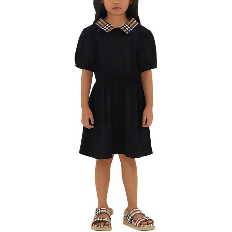 Burberry Check Collar Cotton Polo Shirt Dress - изображение 4