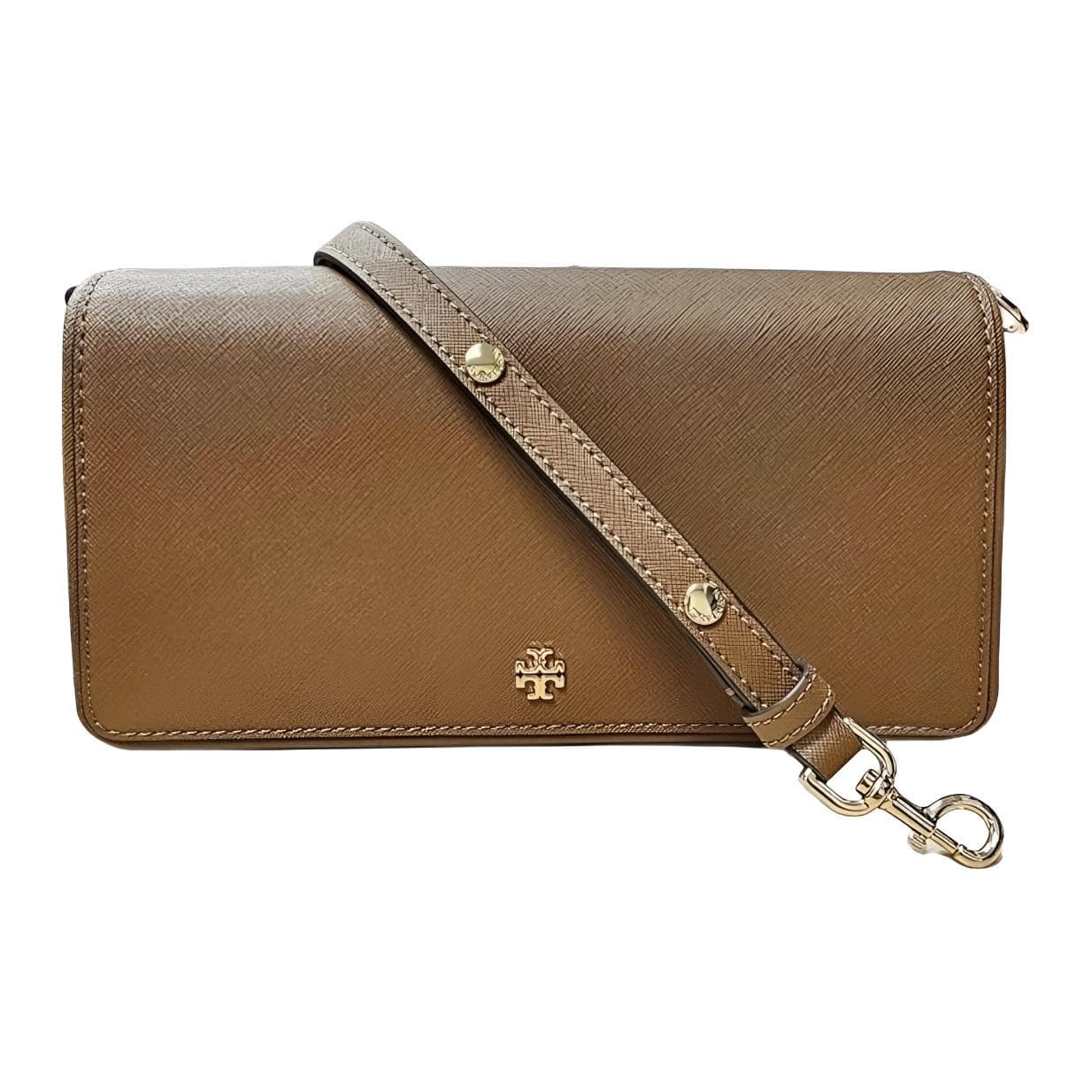 Мини-сумка Tory Burch EMERSON Кожа Плечевая Сумка Женская Коричневая - изображение 4