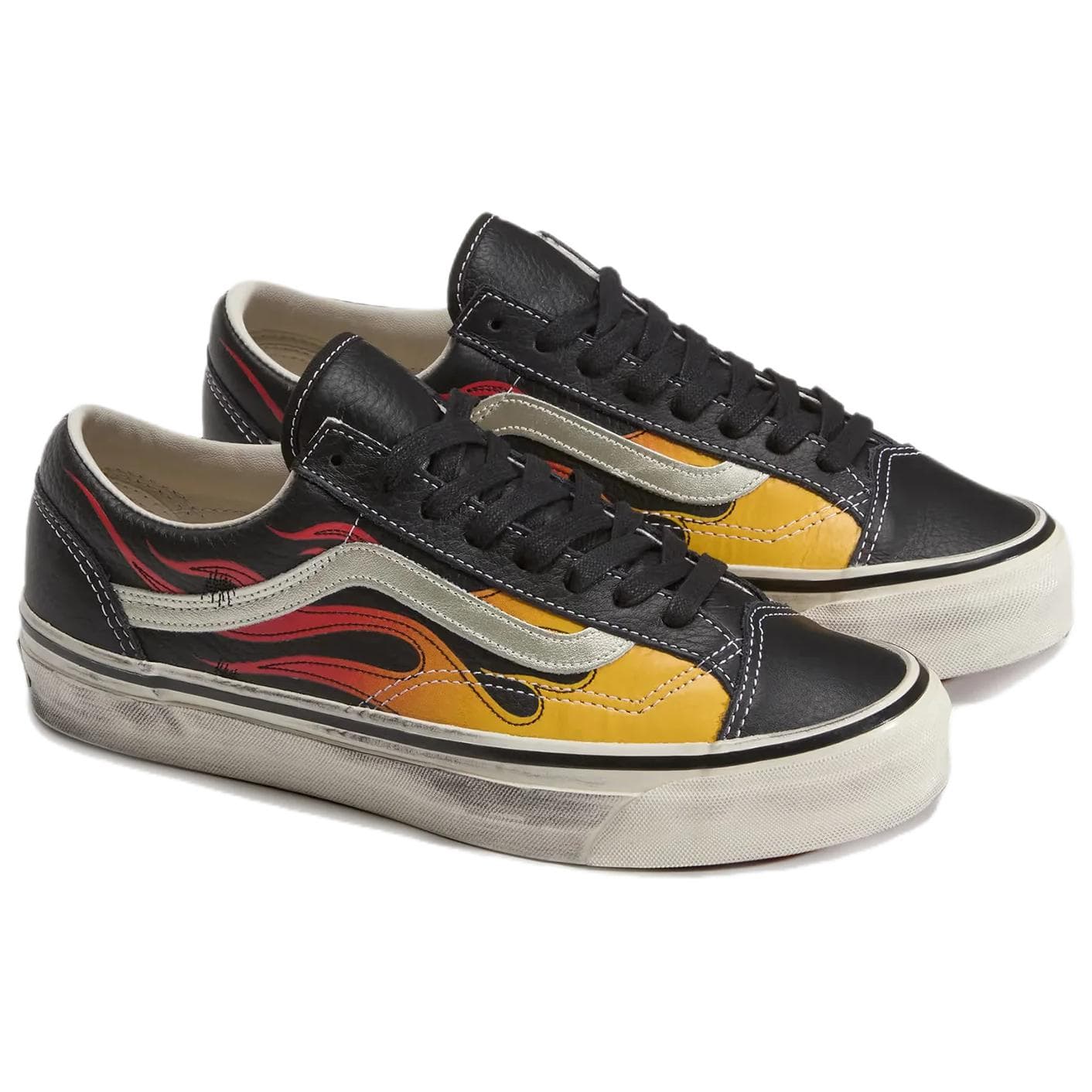 Кроссовки Vans Old Skool Скейтборд Обувь Унисекс Черный Белый - изображение 3