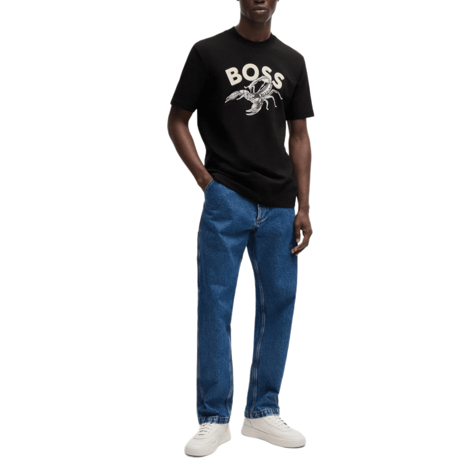Футболка HUGO BOSS Logo T-Shirt Black - изображение 4