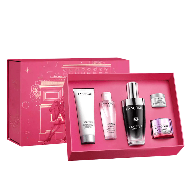 Маска для лица LANCOME Ультра Тонкая Черная Бутылка Сыворотка Набор для Ухода за Кожей Коробка Ограниченного Выпуска Год Лошади - изображение 1