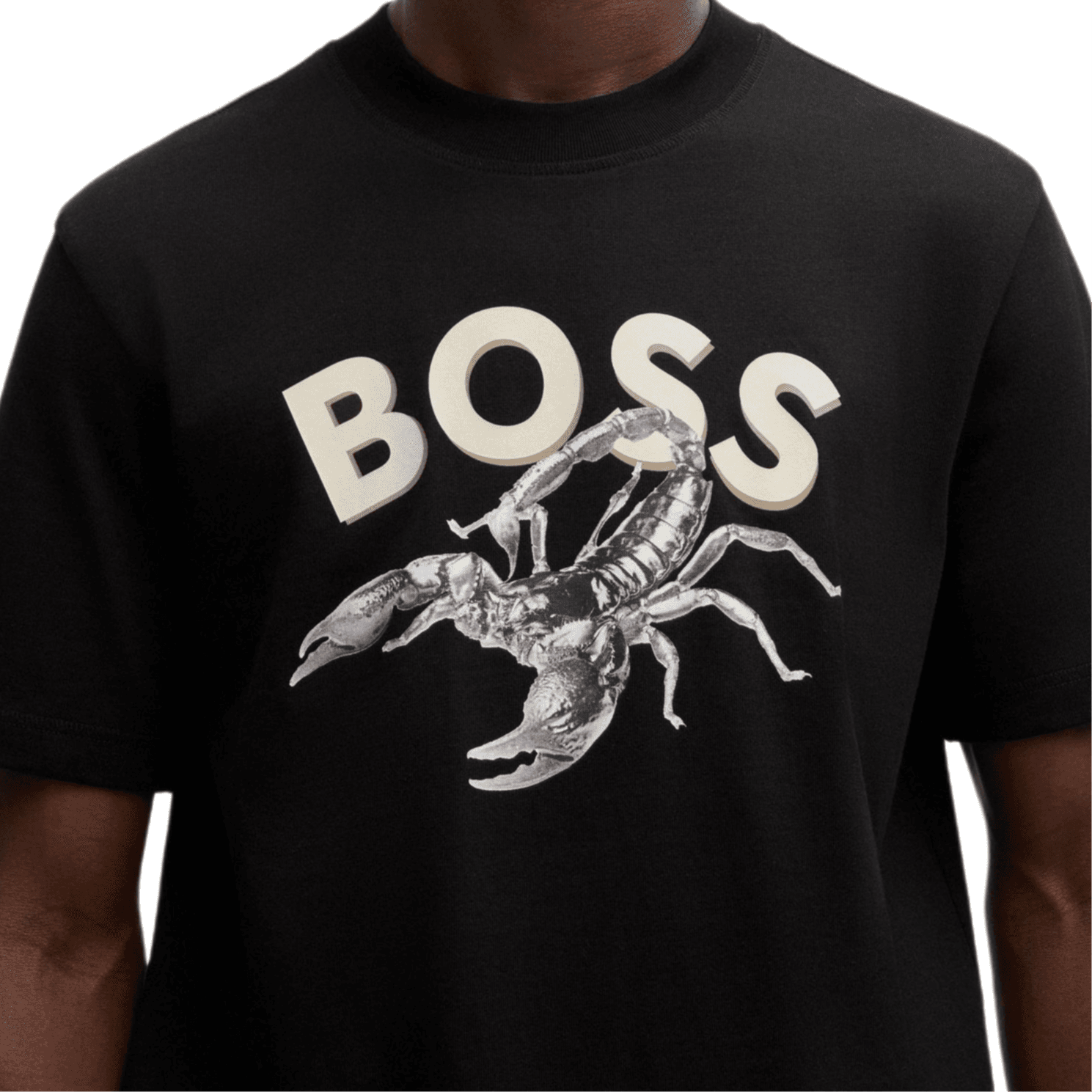 Футболка HUGO BOSS Logo T-Shirt Black - изображение 5