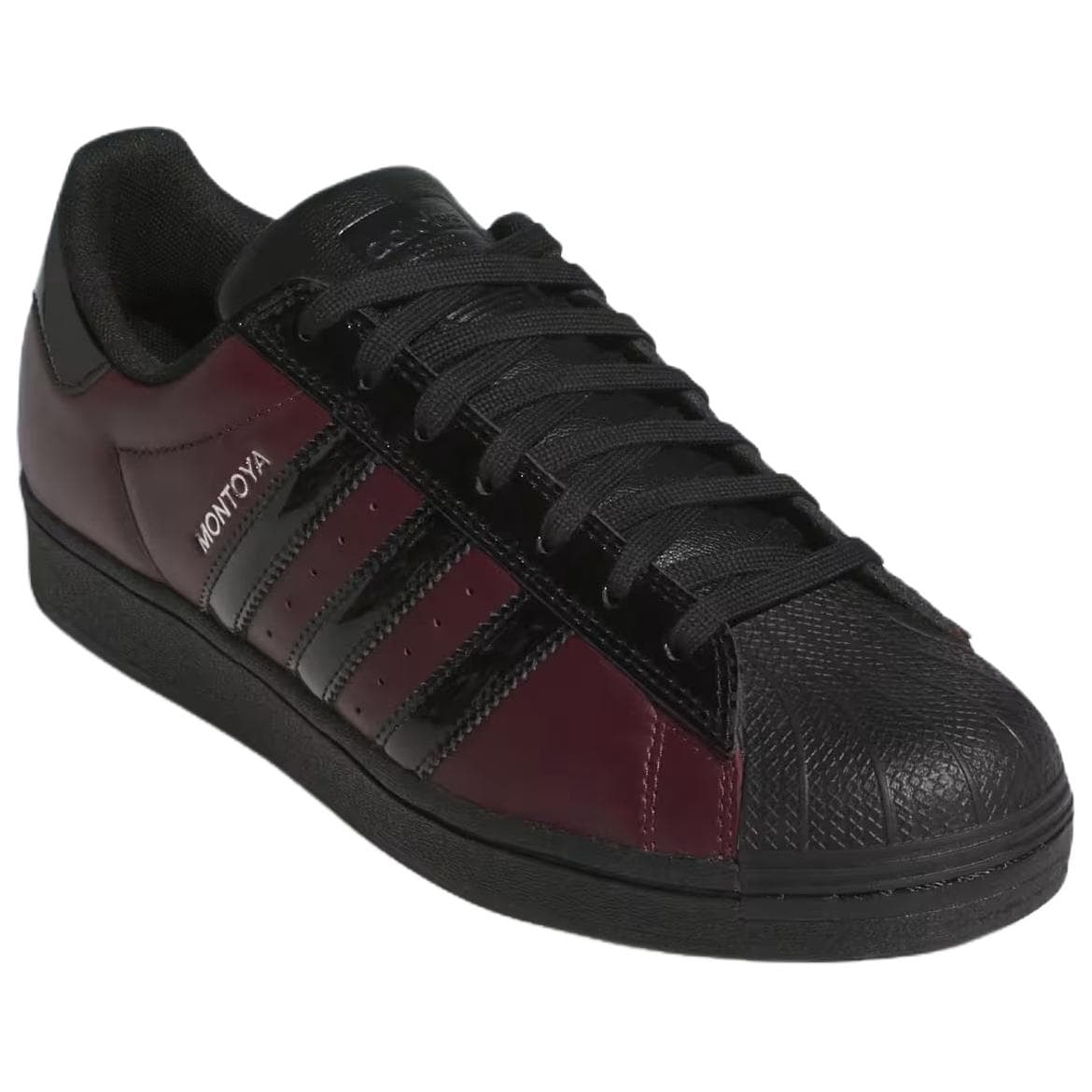 Кроссовки Adidas Originals x Marcos Montoya SUPERSTAR ADV Скейтборд Обувь Поддержка Мужская Темно-бордовая Черная - изображение 3
