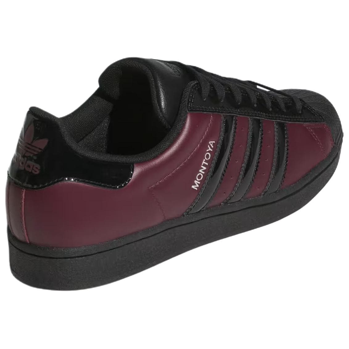 Кроссовки Adidas Originals x Marcos Montoya SUPERSTAR ADV Скейтборд Обувь Поддержка Мужская Темно-бордовая Черная - изображение 4