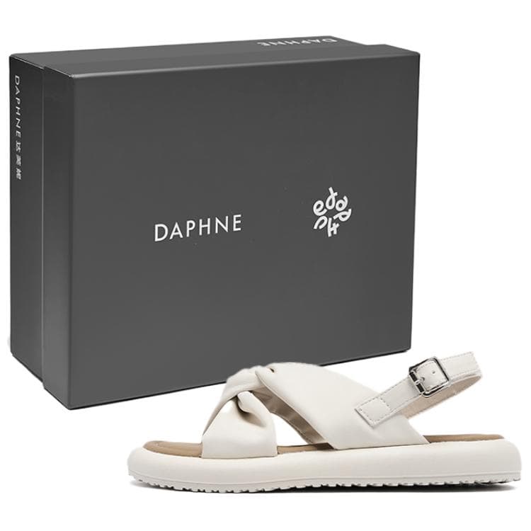 Шлёпанцы DAPHNE Синтетическая кожа Одиночные шнуровые сандалии 2,5 см Женские - изображение 1