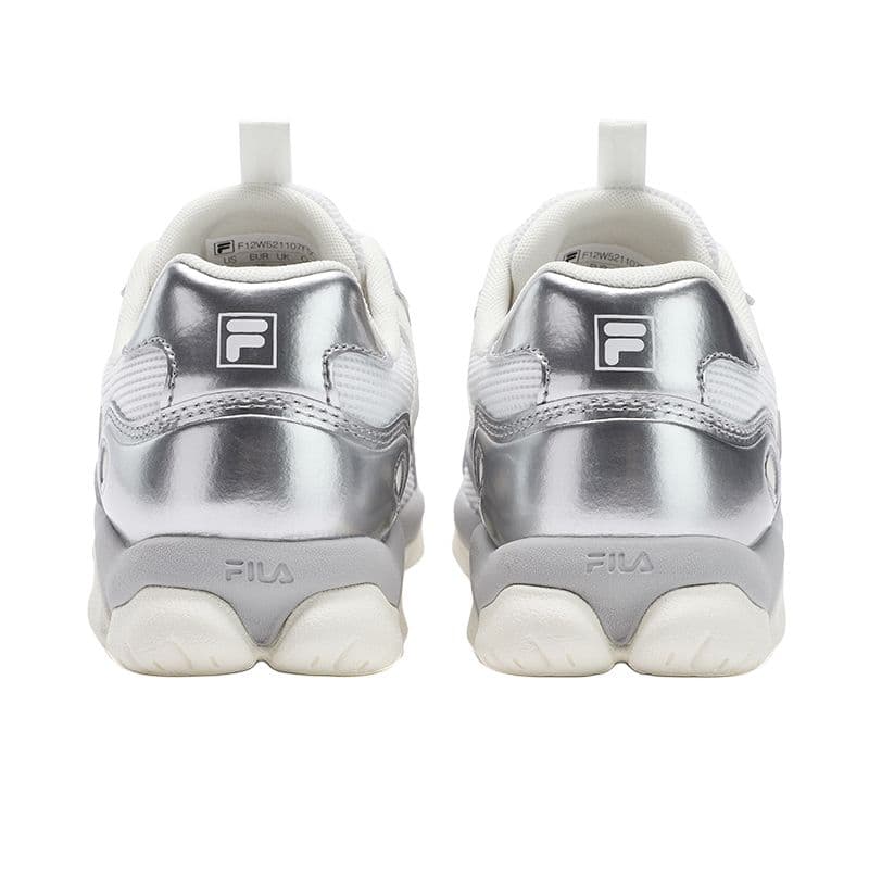 Кроссовки FILA FLUID 6 ST Кошачья лапа Обувь Низкий Топ Толстая подошва Кроссовки Женские Серый Белый - изображение 4