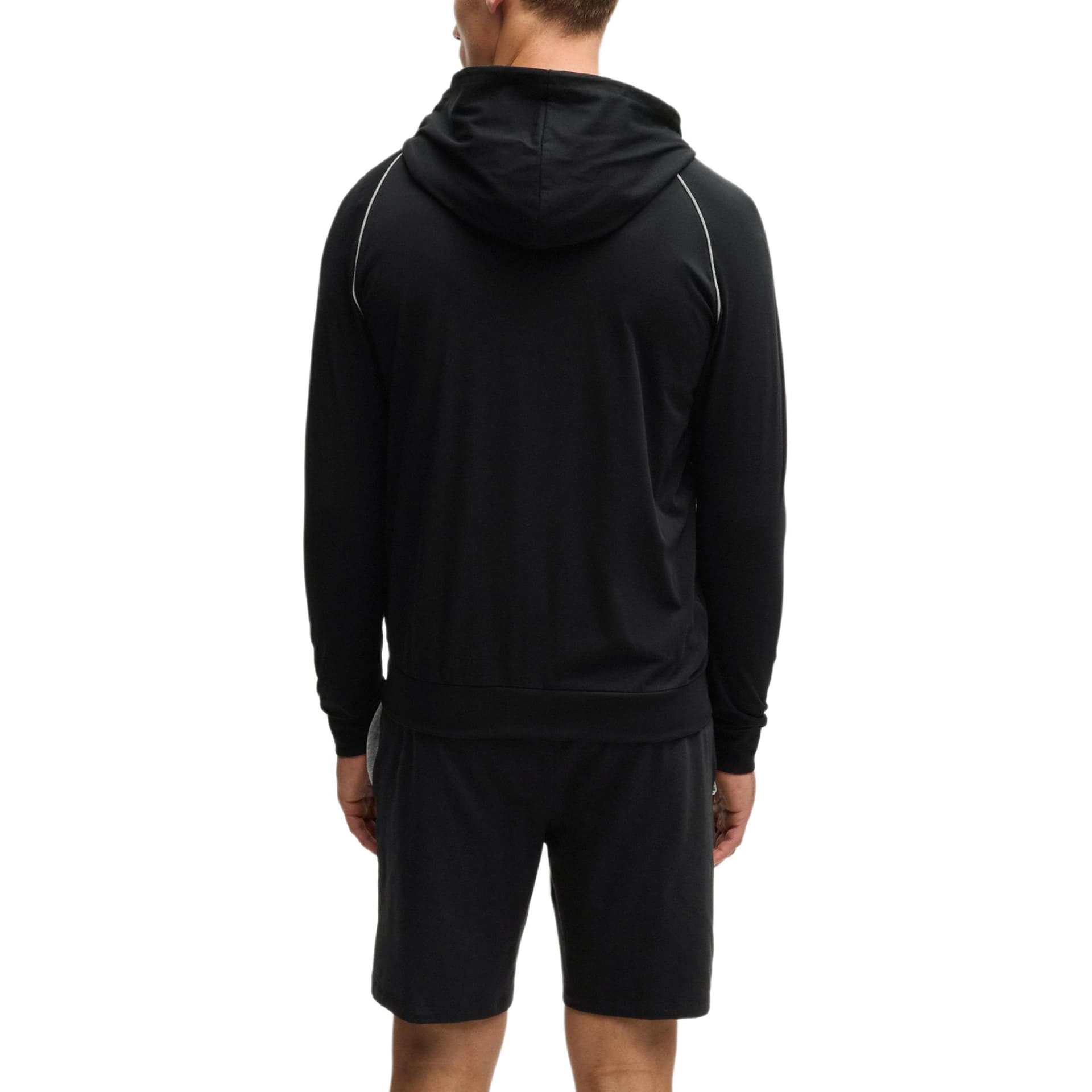 Куртка HUGO BOSS Stretch-Cotton Zip-Up Hoodie With Logo Detail - изображение 4