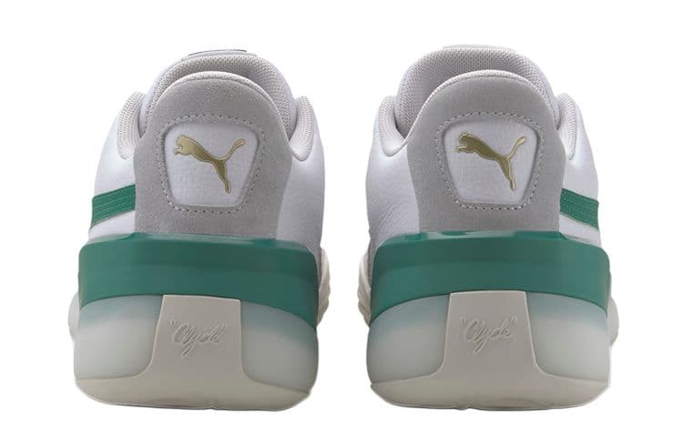 Кроссовки для баскетбола PUMA Clyde Hardwood White Green - изображение 3