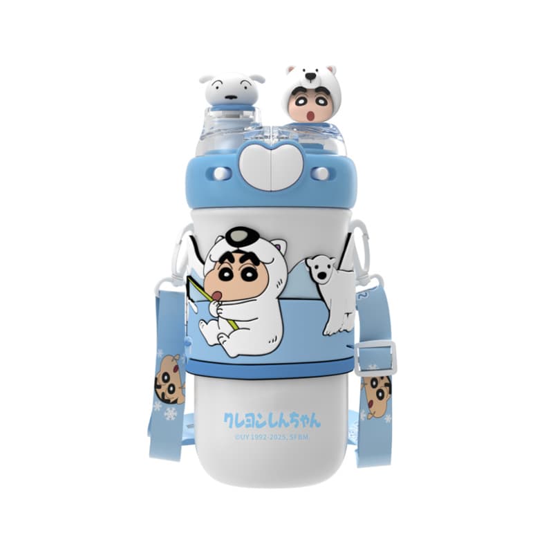Crayon Shinchan Термокружки из нержавеющей стали 316 синий 520 мл - изображение 1