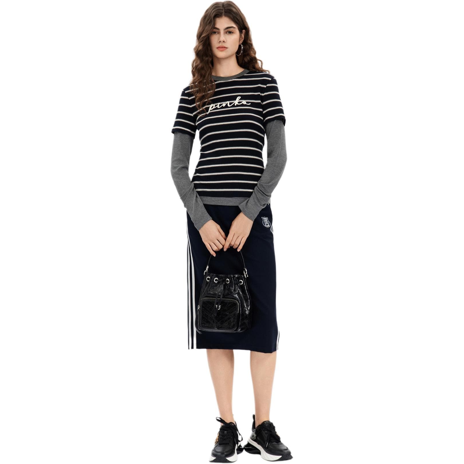 Юбка PINKO SS26 Повседневная длинная юбка для женщин - изображение 1
