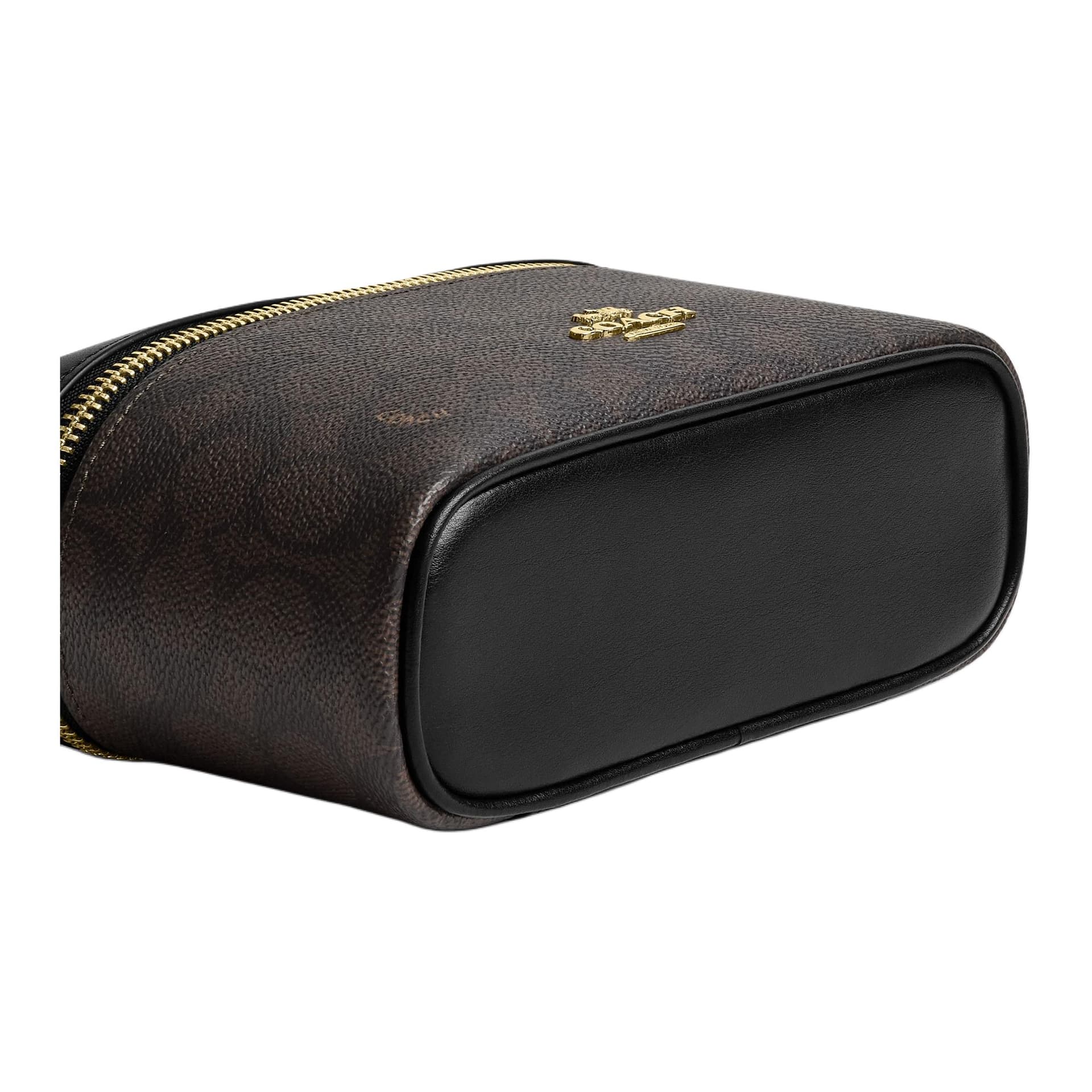 Сумка COACH Искусственная кожа с коровьей кожей маленькие женские сумки коричневого и черного цвета - изображение 5