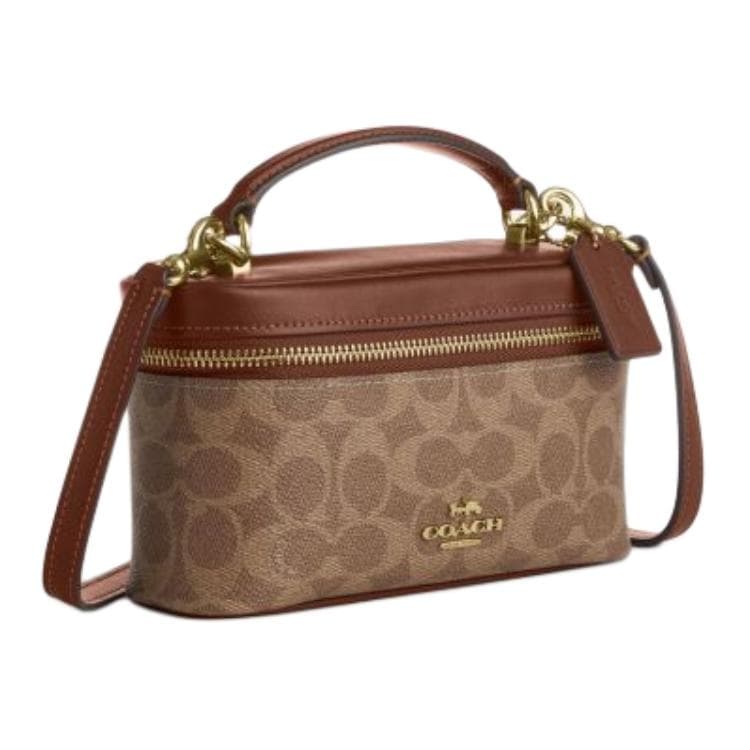 Сумка Coach Искусственная кожа Сумки Маленький Женские Коричнево-желтый - изображение 3