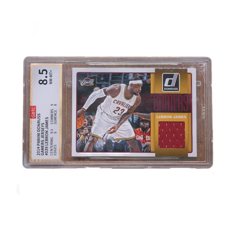 Коллекционные карточки Panini 2014-15 Donruss Леброн Джеймс Личный Материал Джерси Рыцарь Кожа Стоит Собирать. Спортивные Карты - изображение 4