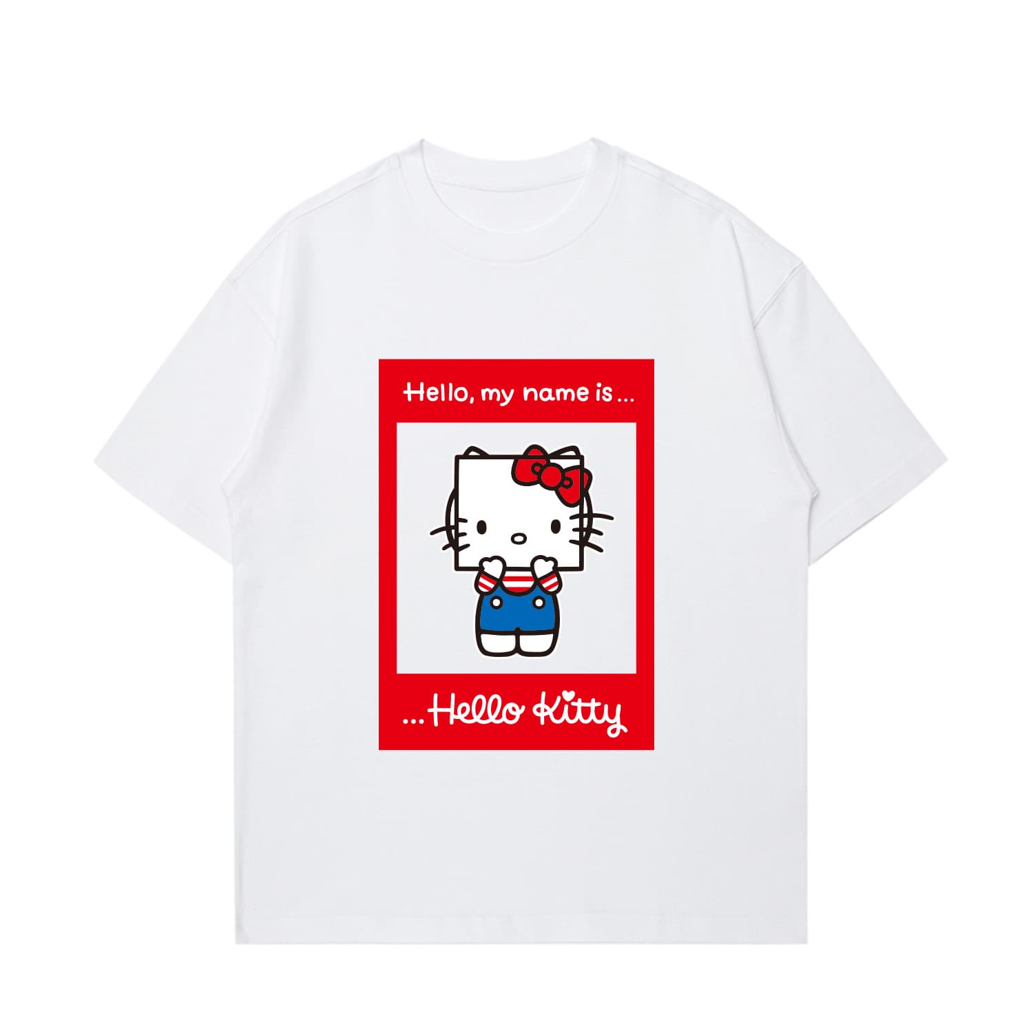Футболка Sanrio x Hello Kitty Летняя футболка с рукавом с оборками на плечах женская - изображение 1