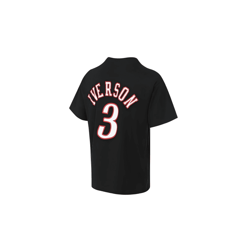 Футболка Mitchell & Ness NBA Allen Iverson 3 T-Shirt Black - изображение 2