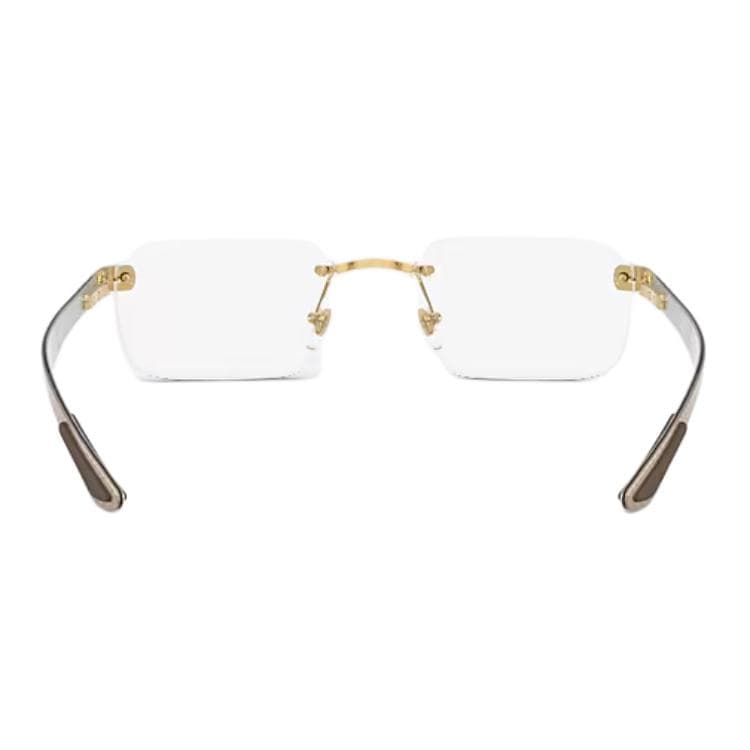 Оправа RayBan Металлические квадратные очки с диоптриями унисекс золото - изображение 4