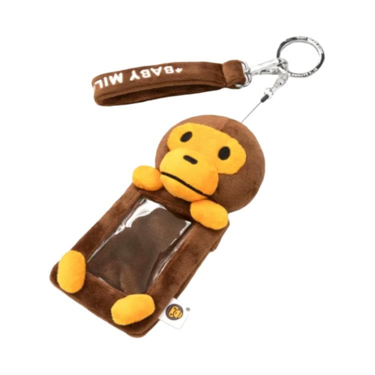 Картхолдер A BATHING APE Мультяшный держатель для карт унисекс коричневый - изображение 4