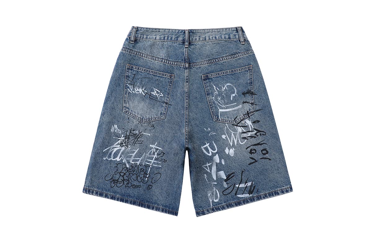 Джинсовые шорты LAMLICKA Blue Unisex Джинсовые шорты - изображение 2