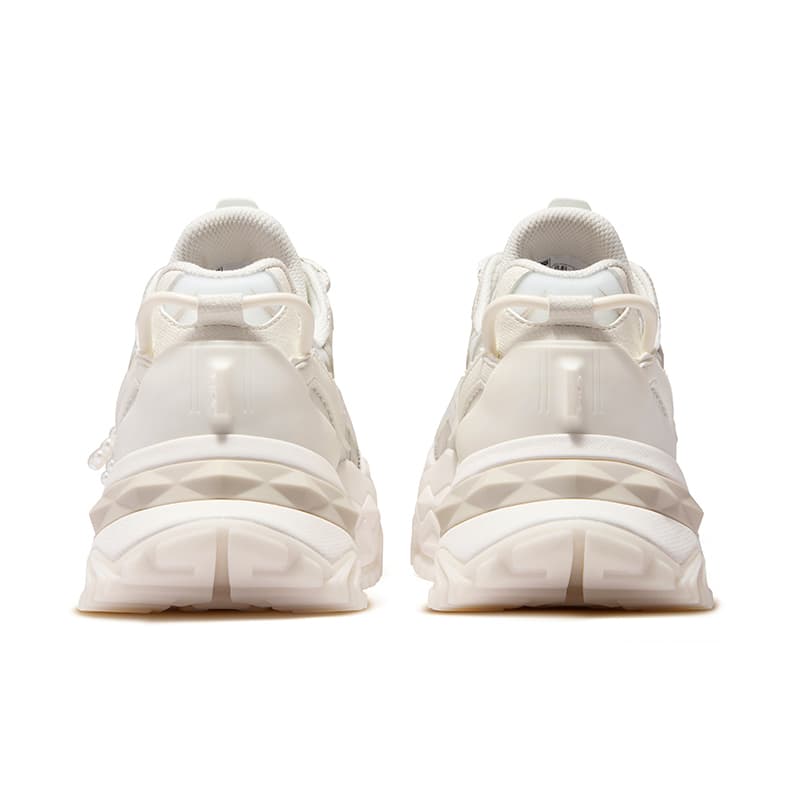 Кроссовки FILA FUSION Бьянко Аbrasion Resistant Дышащий Массивные кроссовки Женские Снег Туманно-серый - изображение 4