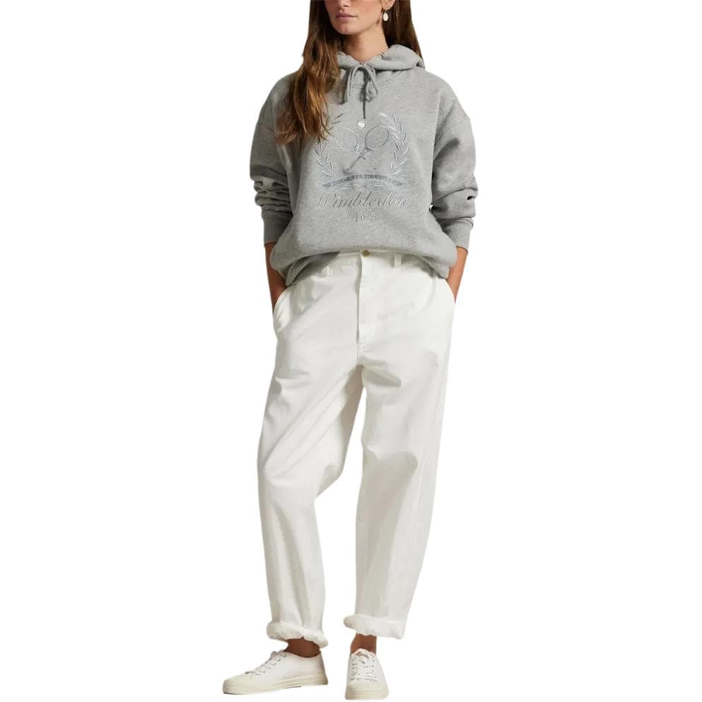 Худи Polo Ralph Lauren x Wimbeldon Худи-ханьфу Платье Унисекс Серый - изображение 3