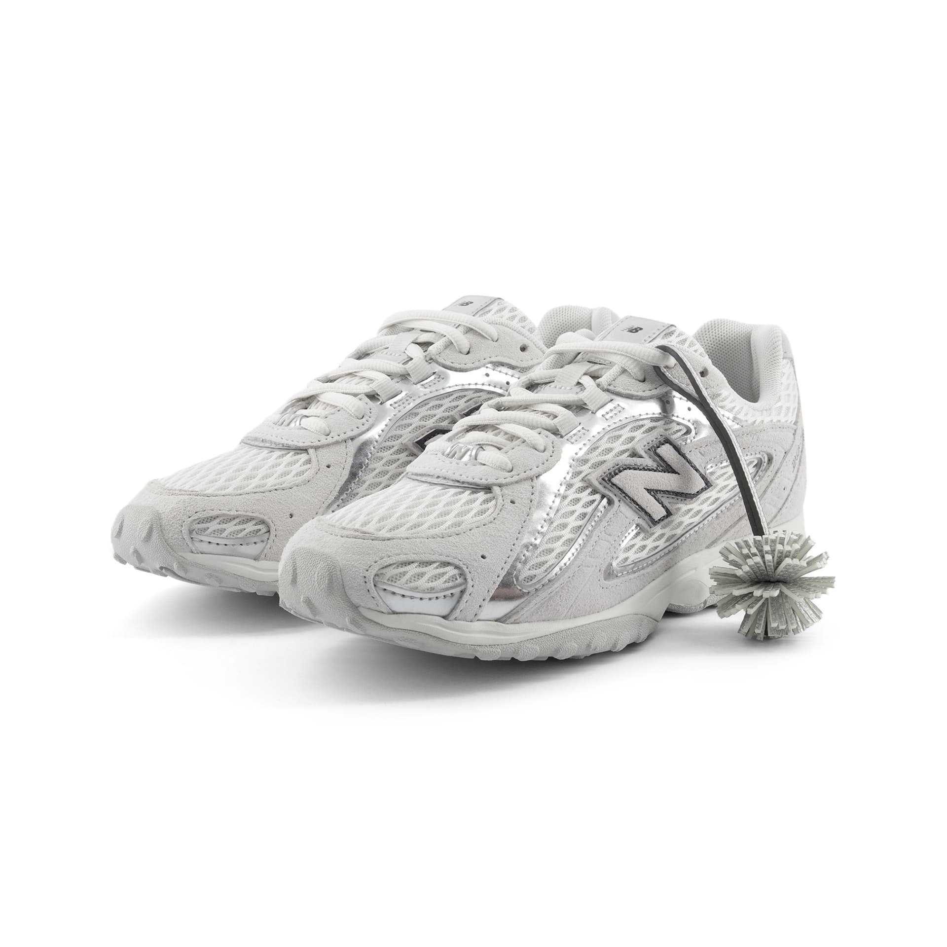 Кроссовки new balance Дышащий Low Топ Повседневная обувь Унисекс Серый белый - изображение 4
