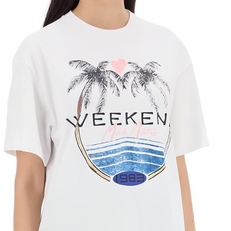 Футболка WEEKEND MaxMara T-рубашка Женская Белая - изображение 4