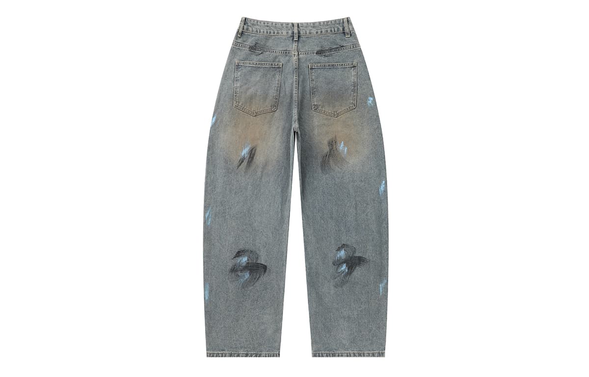 Штаны LAMLICKA Blue Unisex Jeans LAMLICKA Синий Унисекс Джинсы - изображение 2