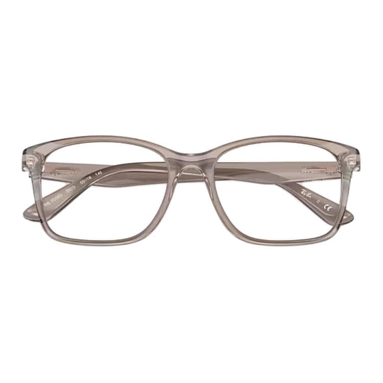 Оправа RayBan Инъекционное литье Квадратные Очки с диоптриями Унисекс Прозрачно-серый - изображение 3