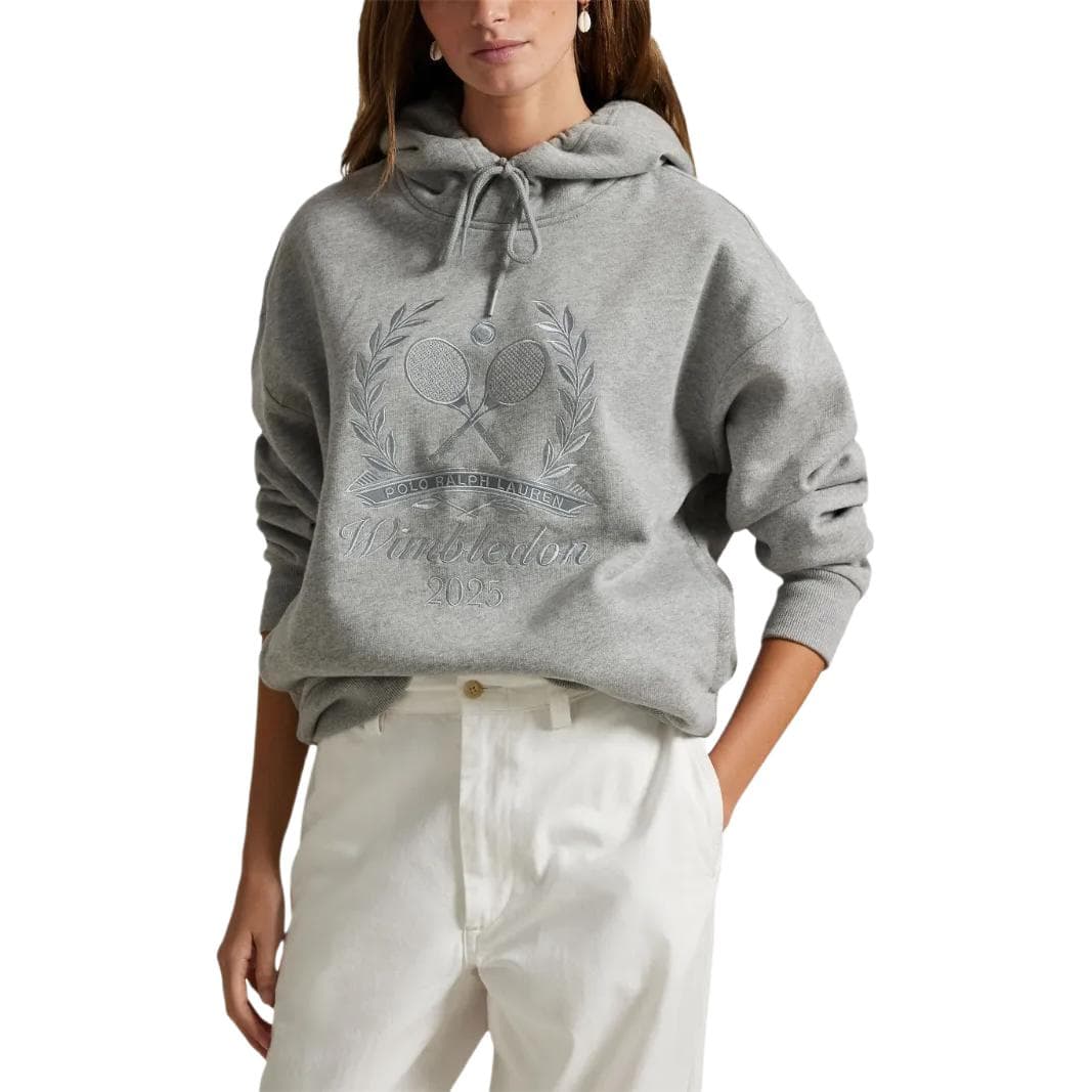 Худи Polo Ralph Lauren x Wimbeldon Худи-ханьфу Платье Унисекс Серый - изображение 6