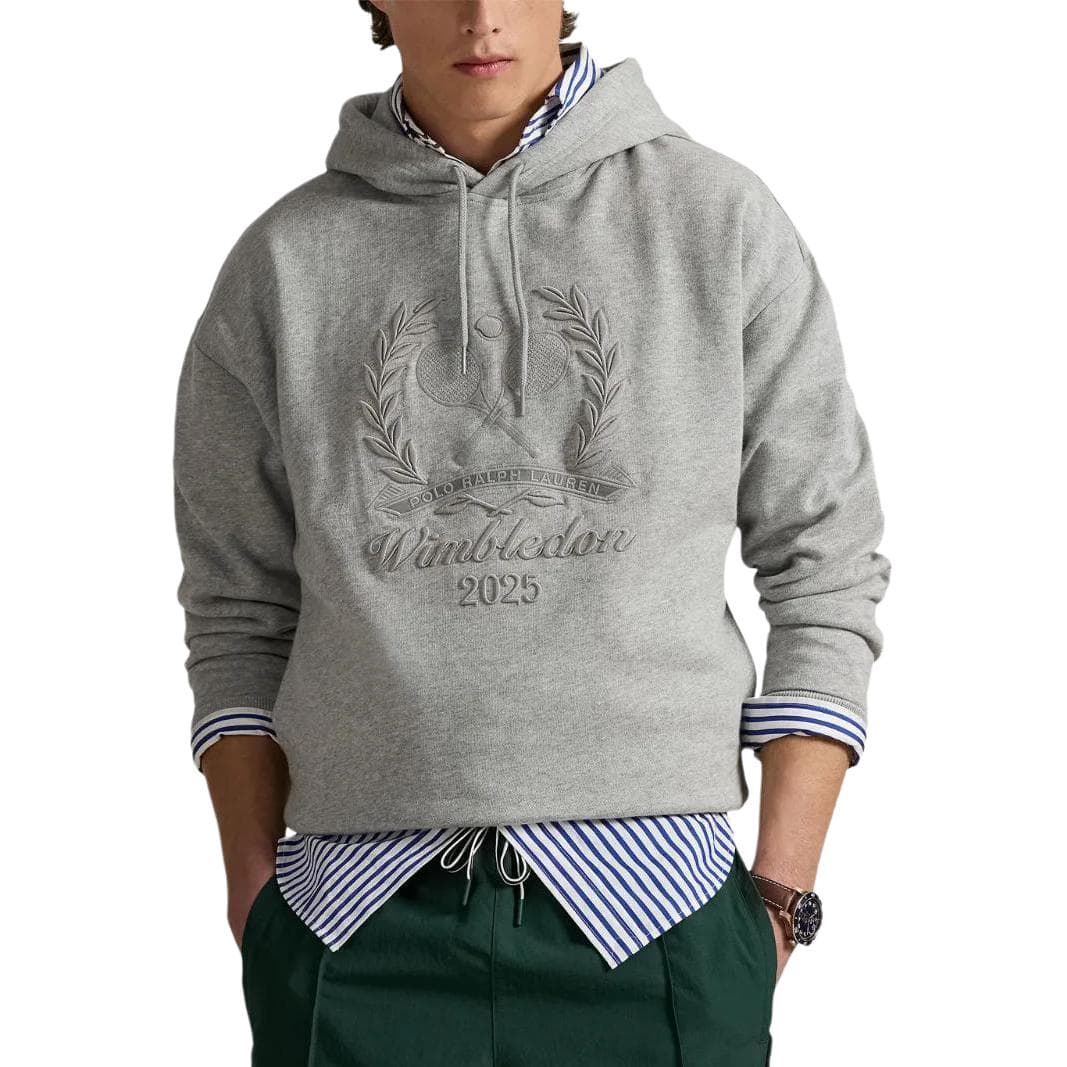 Худи Polo Ralph Lauren x Wimbeldon Худи-ханьфу Платье Унисекс Серый - изображение 7