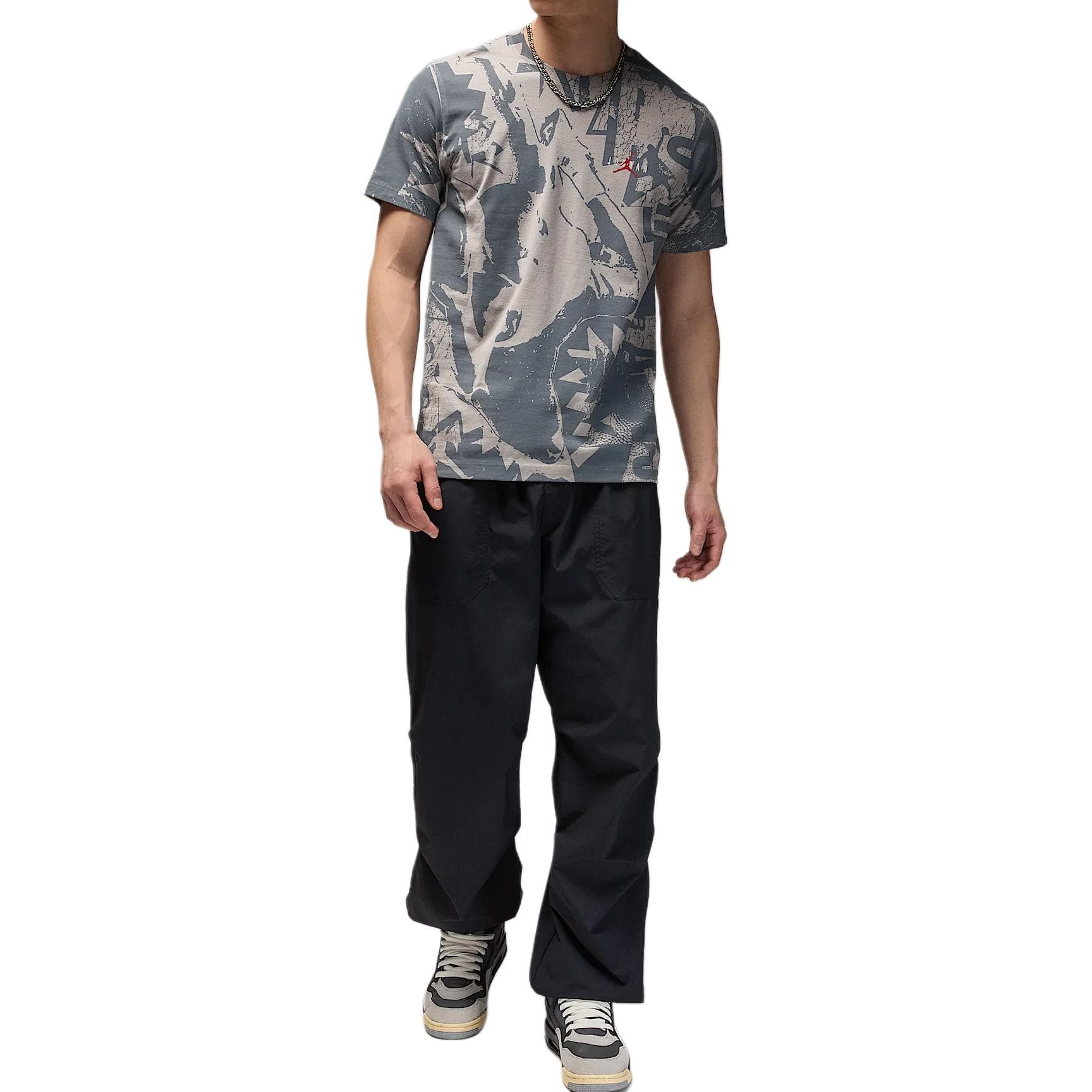 Футболка Jordan Apparel Серый Мужской T-Рубашки - изображение 3