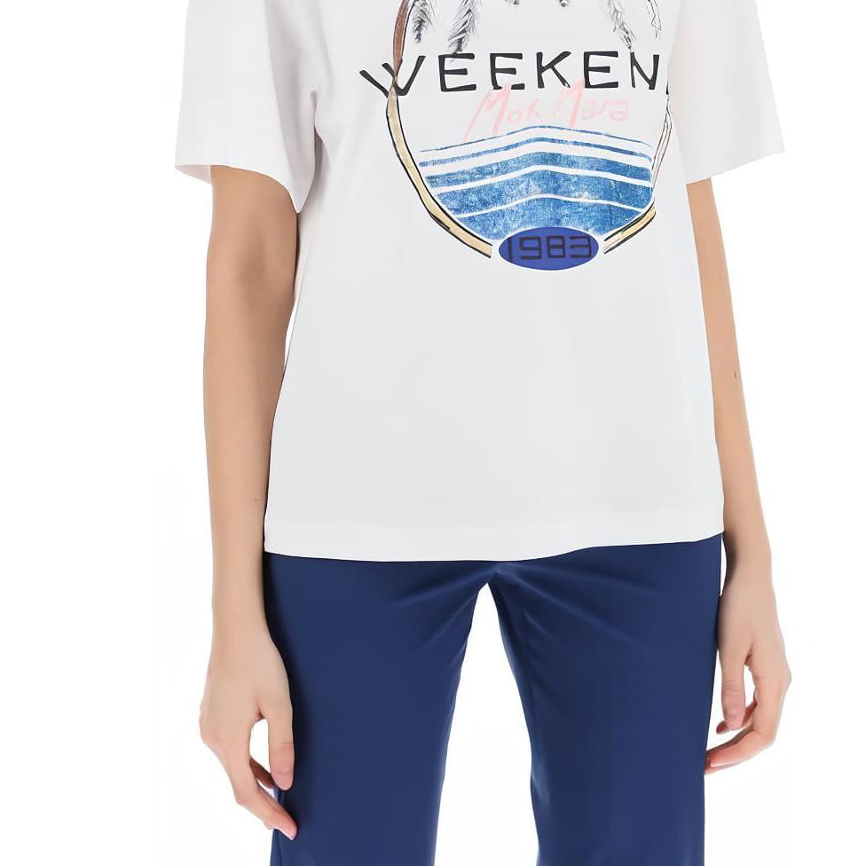 Футболка WEEKEND MaxMara T-рубашка Женская Белая - изображение 5