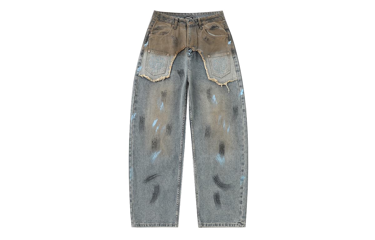 Штаны LAMLICKA Blue Unisex Jeans LAMLICKA Синий Унисекс Джинсы - изображение 1