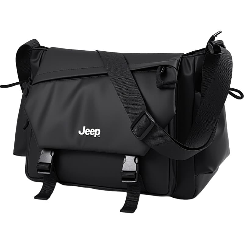 Сумка через плечо Jeep Нейлоновые сумки через плечо мужские черные - изображение 1