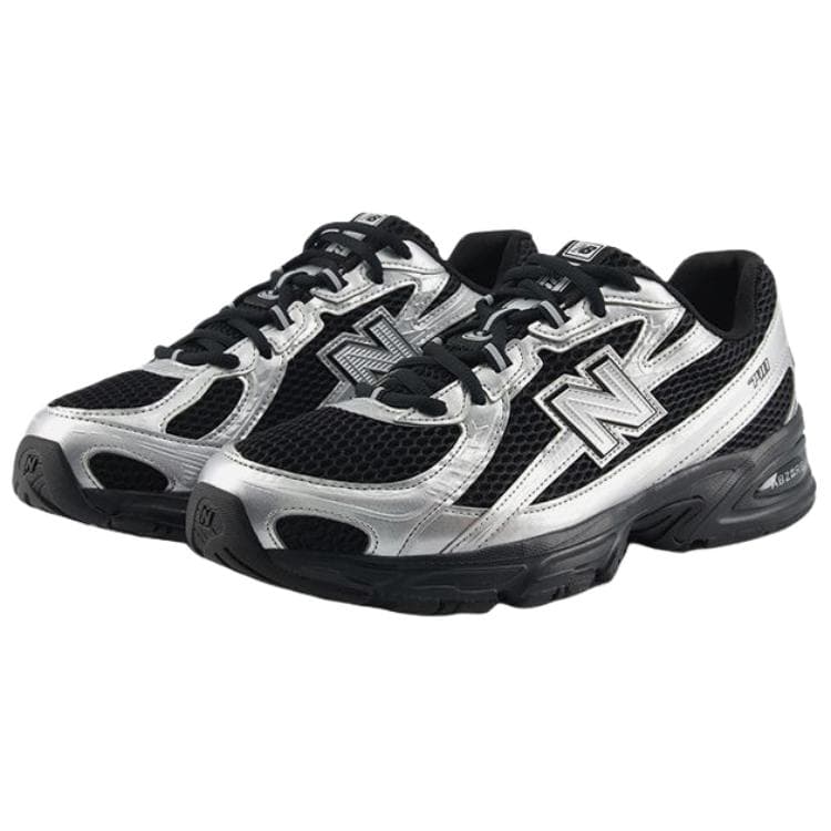 Кроссовки New Balance NB 740 Дышащие Низкие Кроссовки Унисекс Серебристо-Черные - изображение 3