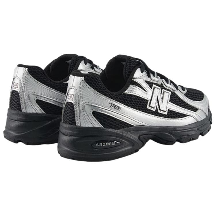 Кроссовки New Balance NB 740 Дышащие Низкие Кроссовки Унисекс Серебристо-Черные - изображение 4