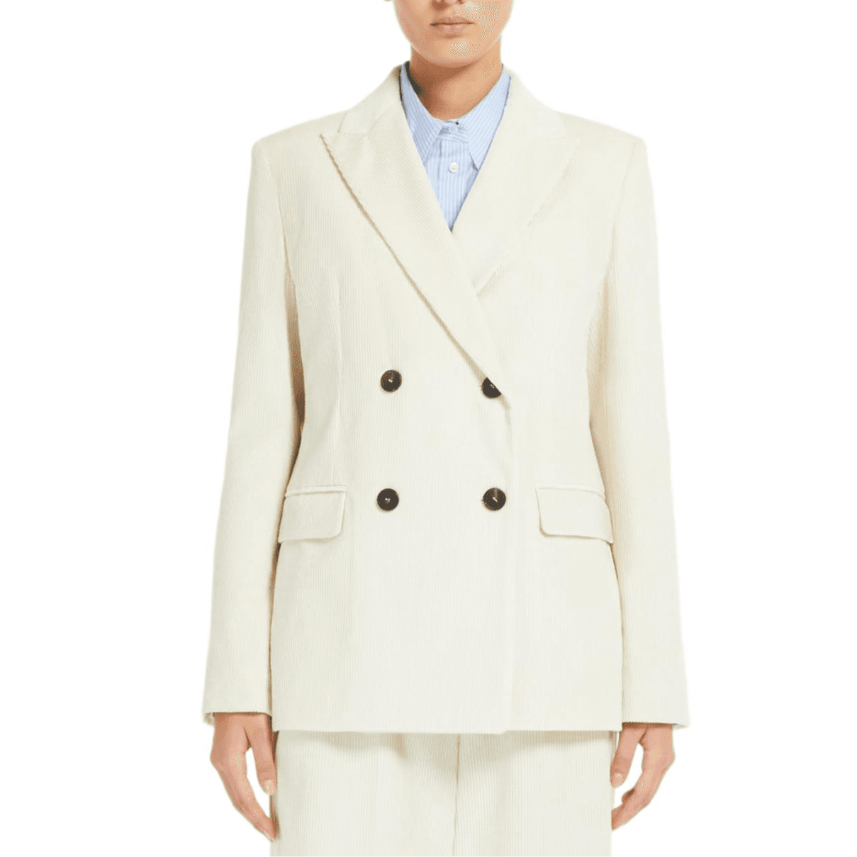 WEEKEND MaxMara Бизнес Костюм Пальто Женское Белое - изображение 3