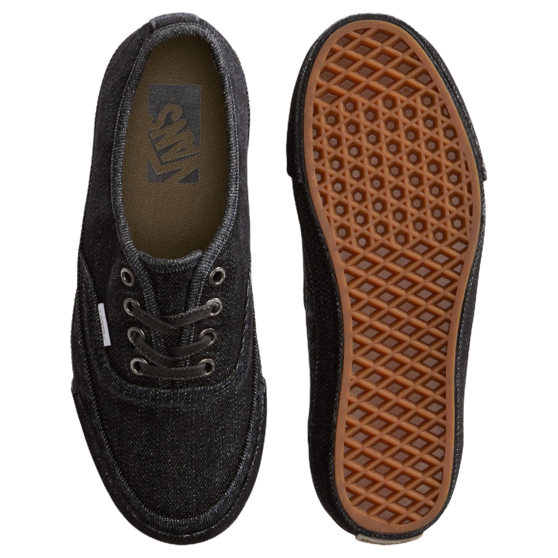 Кроссовки Vans Premium Authentic Холст Удобные Низкие Кеды Скейтборд Обувь Унисекс Черные - изображение 4