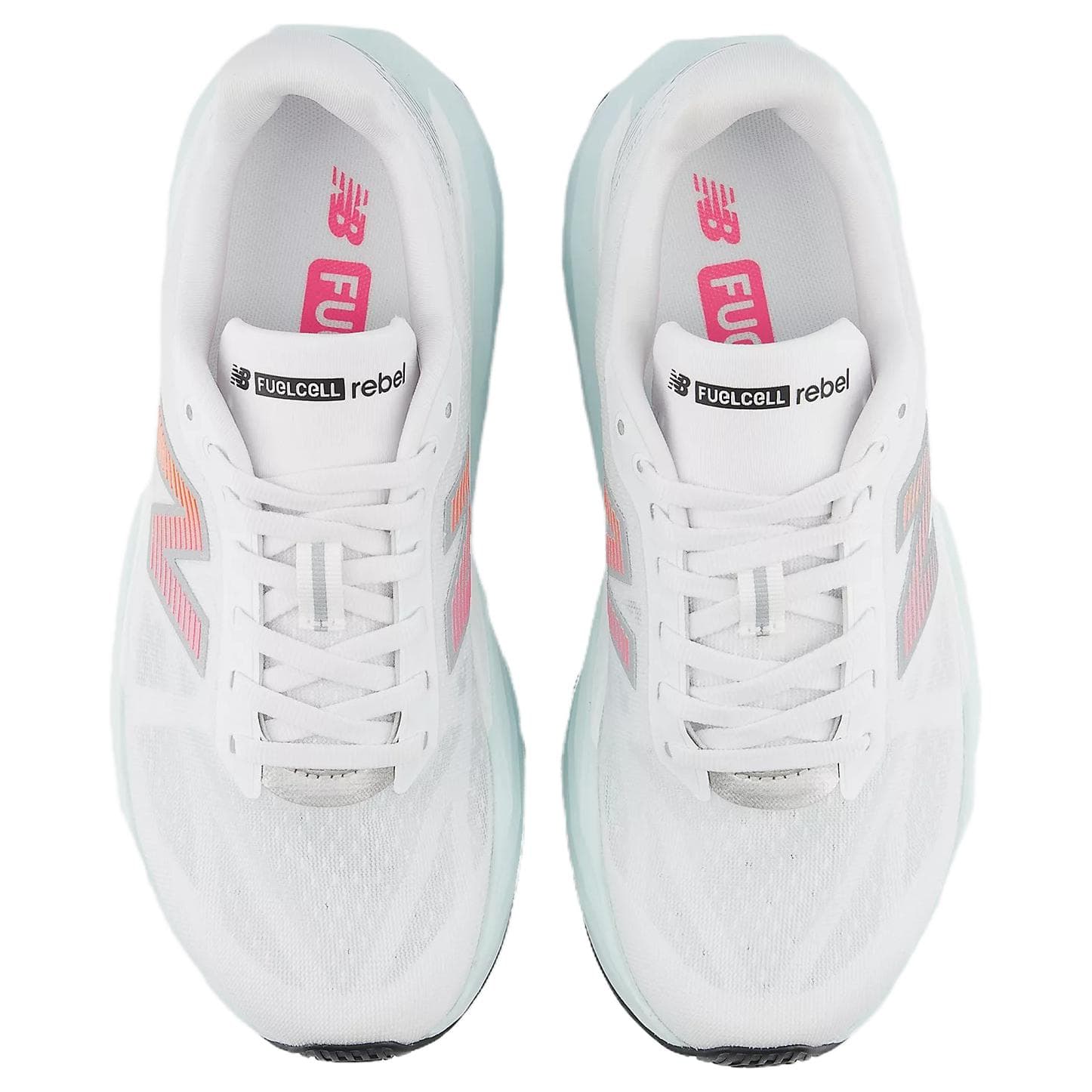 Кроссовки для бега New Balance FuelCell Rebel V5 Комфортная поддержка Беговые кроссовки Женские Белый Синий - изображение 4