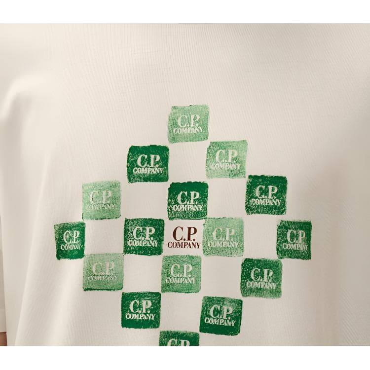 Футболка C.P.Company FW24 T Рубашка Мужская Белая - изображение 2