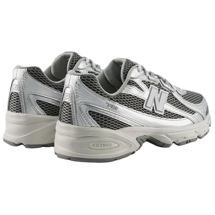 Кроссовки New Balance NB 740 Дышащие Низкие Кроссовки Унисекс Серебристо-Серые - изображение 4