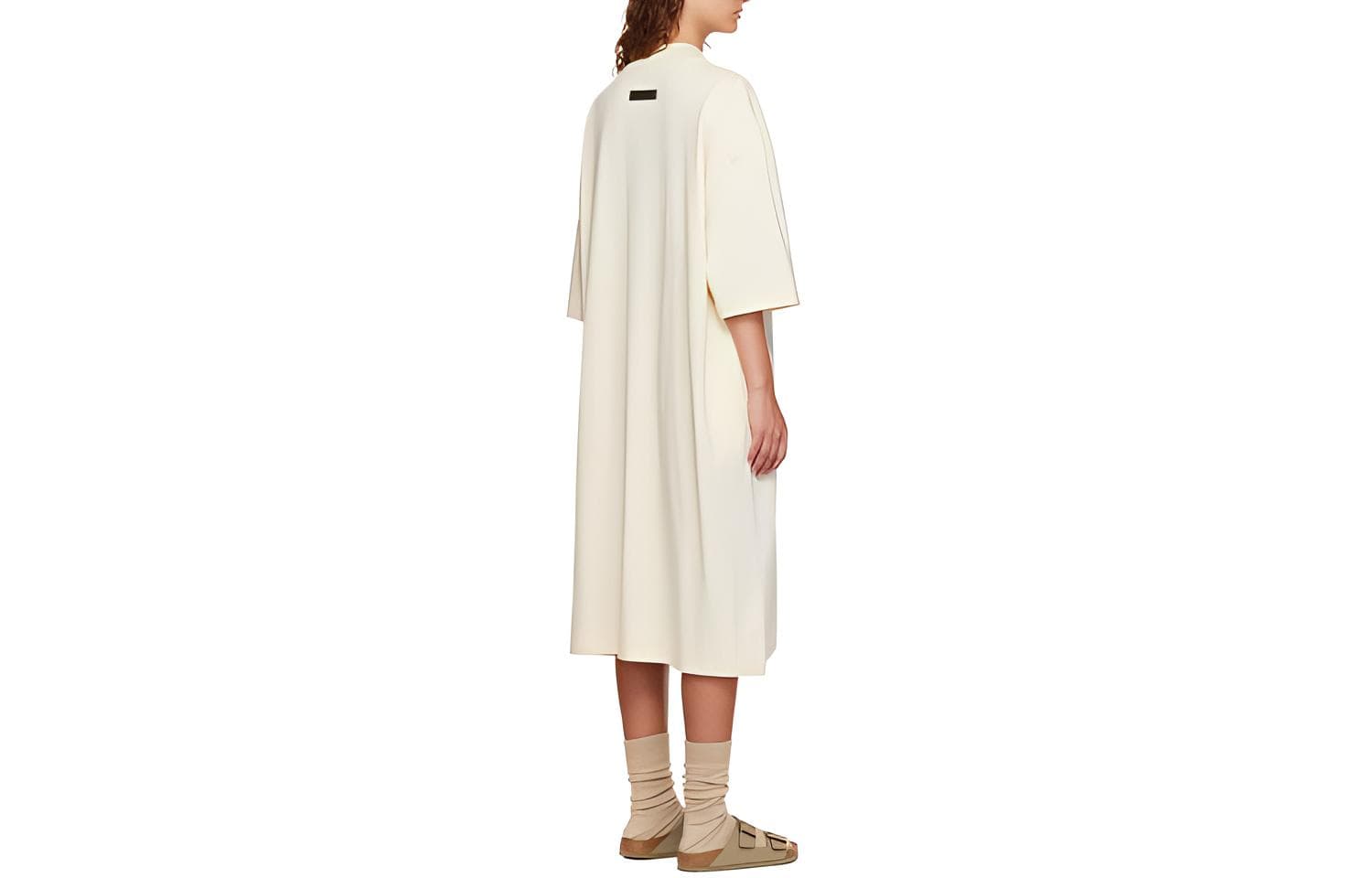 Платье FW22 Off White Short Sleeve Midi Dress Egg Shell - изображение 2